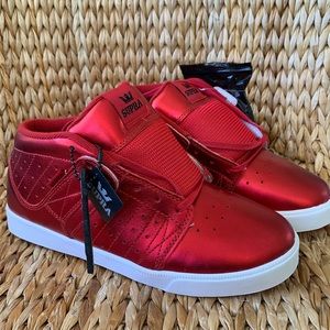 NIB Supra Deadstock Metallic Leather Sneakers 8